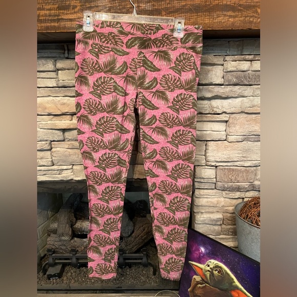 BCG leggings - pink - tropical‎ design - Picture 1 of 4